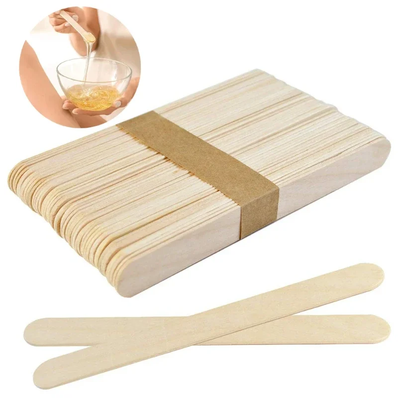 10pcs Wooden Wax Stick Sofia Waxing Hair Removal Cream Sticks Wood Epilation Tools Spatulas