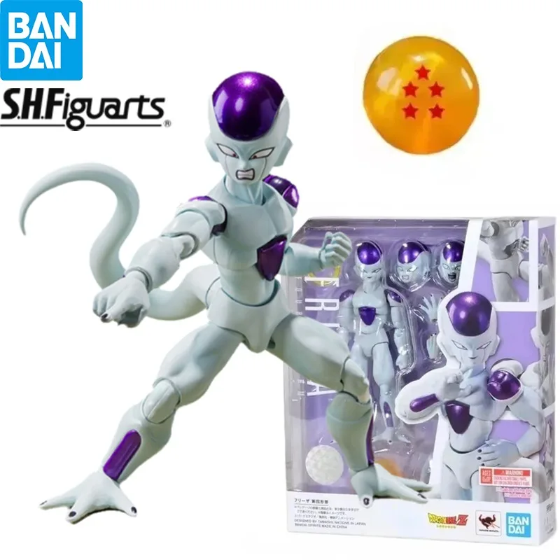 

In Stock BANDAI S.H.Figuarts Dragon Ball Z Frieza 4th Form Action Figure Anime Model Collectible Figurals Brinquedos Toys Gift