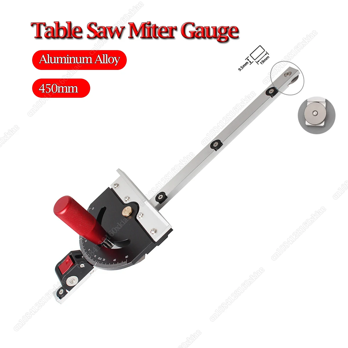 

Table Saw Miter Gauge Handle Bench Router Miter Gauge Sawing Assembly Ruler DIY Carpenter Woodworking Tools Durable Easy Install