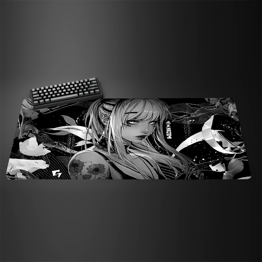YUki Aim Gaming Mouse Pad Non-Slip Mouse Mat Kazemi Anime Large Mousepad Gamer Professional Computer Big Desk Pads Keyboard Mat