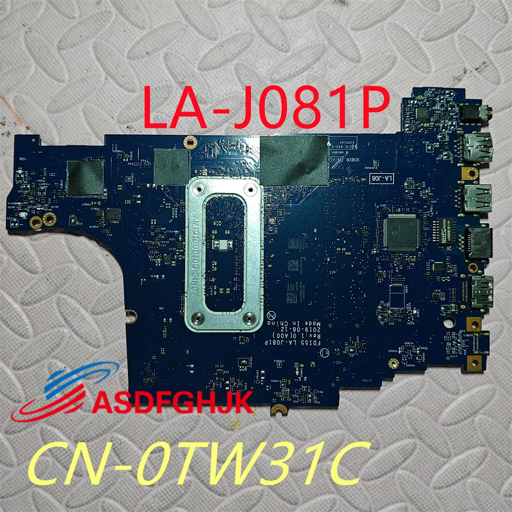 CN-0TW31C 0TW31C 01VFDK For DELL 3493 5593 3501 Laptop Motherboard FDI55 LA-J081P 100% Tested OK