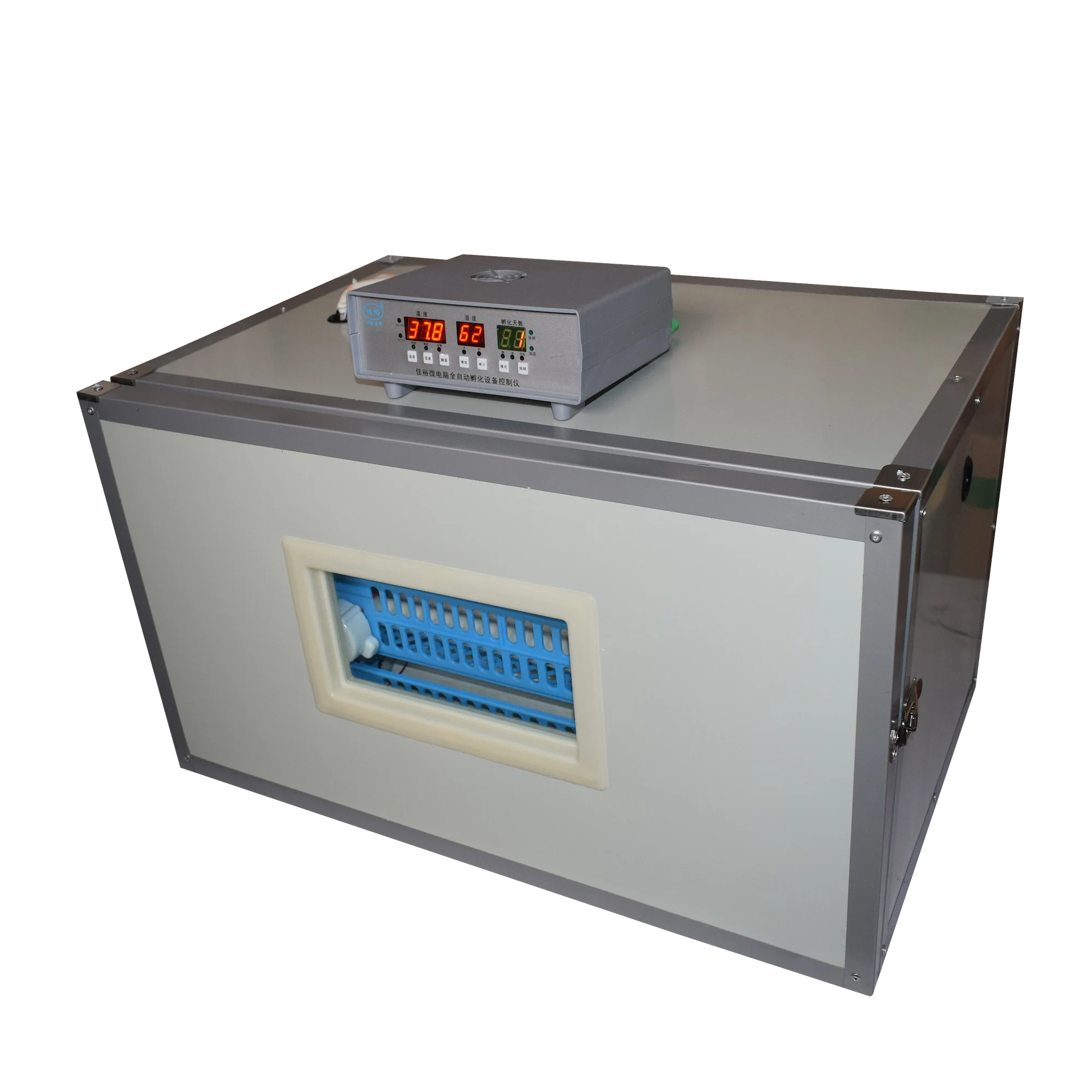 

Automatic Color Steel Incubator 240-1000 Capacity Dual Power for Home Farm Use Poultry Hatching Machine