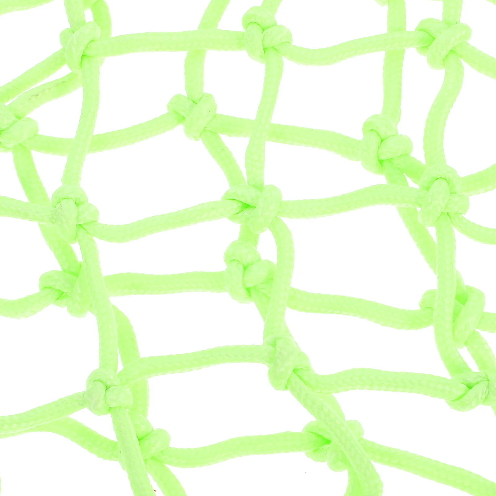 Durable Heavy Duty Basketball Net Solar Powered Glowing Nylon Night Visibility Standard Weather Resistant Light Green