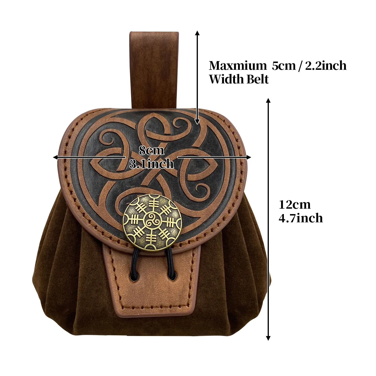 

Medieval Renaissance Belt Bag Celtic Viking Coin Pouch Steampunk Purse For Men Women Larp Cosplay Bags