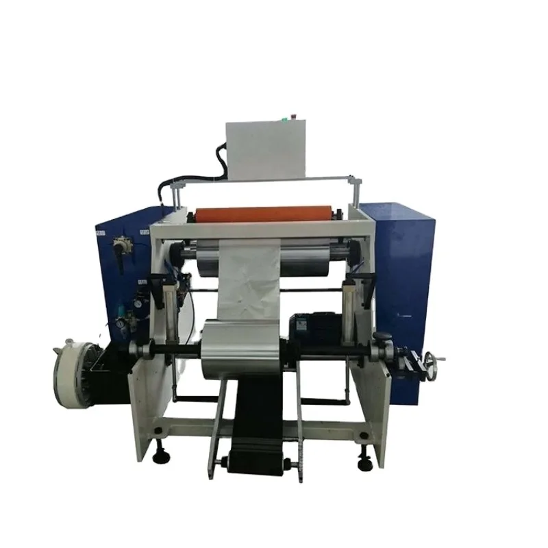 【Best-selling】 Hot Sale Semi-Automatic Electric Aluminium Foil Roll Rewinding Machine