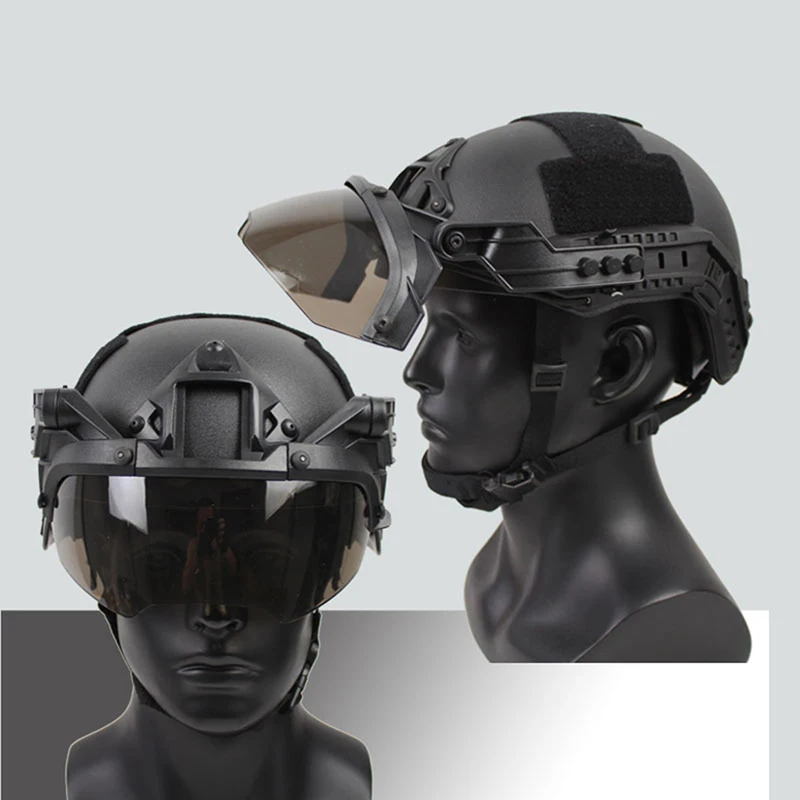 Anti-nevoeiro segurança óculos para RÁPIDO capacete tático Windproof CS Wargame proteção