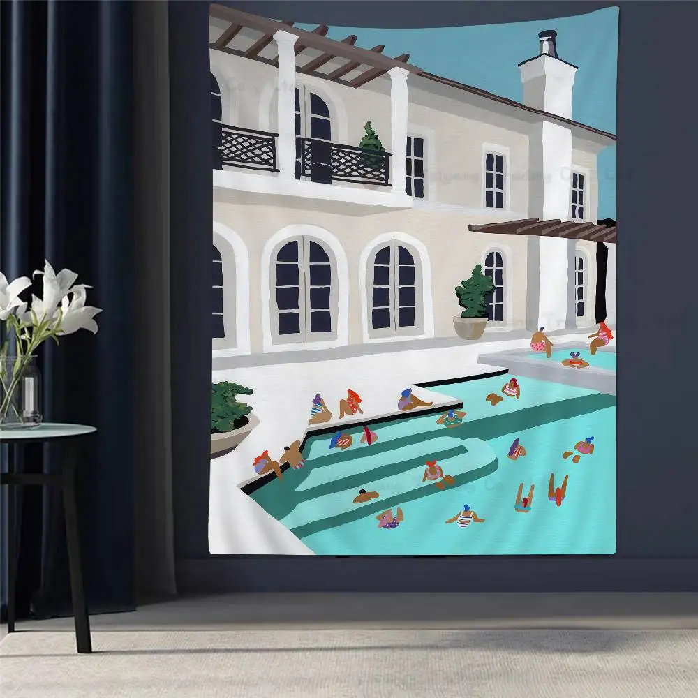 

Minimalist Tennis Grand Slam Printed Large Wall Tapestry Indian Buddha Wall Decoration Witchcraft Bohemian Hippie Wall Art Decor