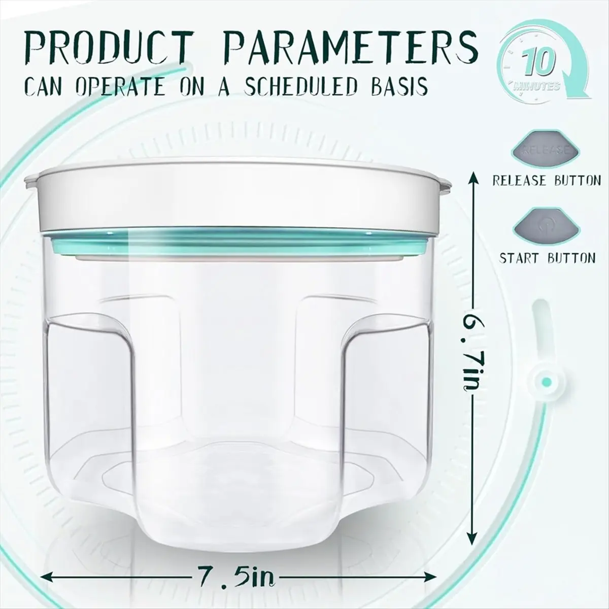 Resin Bubble Remover with Timing,95 KPa Resin Vacuum Chamber, 2L Epoxy Resin Bubble Remover Machine for Molds US Plug A-A51M