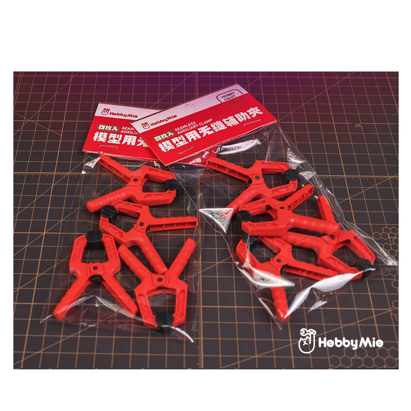 HOBBY MIO Nahtlose Hilfsklemme 4PCS Modellteile Kunststoffklammern DIY Modellbauwerkzeuge