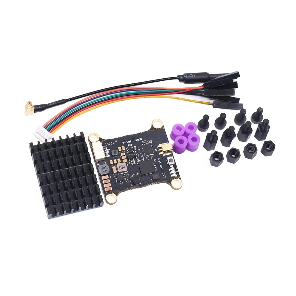 ABJF-장거리 RC 비행기 FPV 드론 호환 B-CUBE 5.8G VTX 800Mw 48CH 입력 전압 비디오 송신기 전원