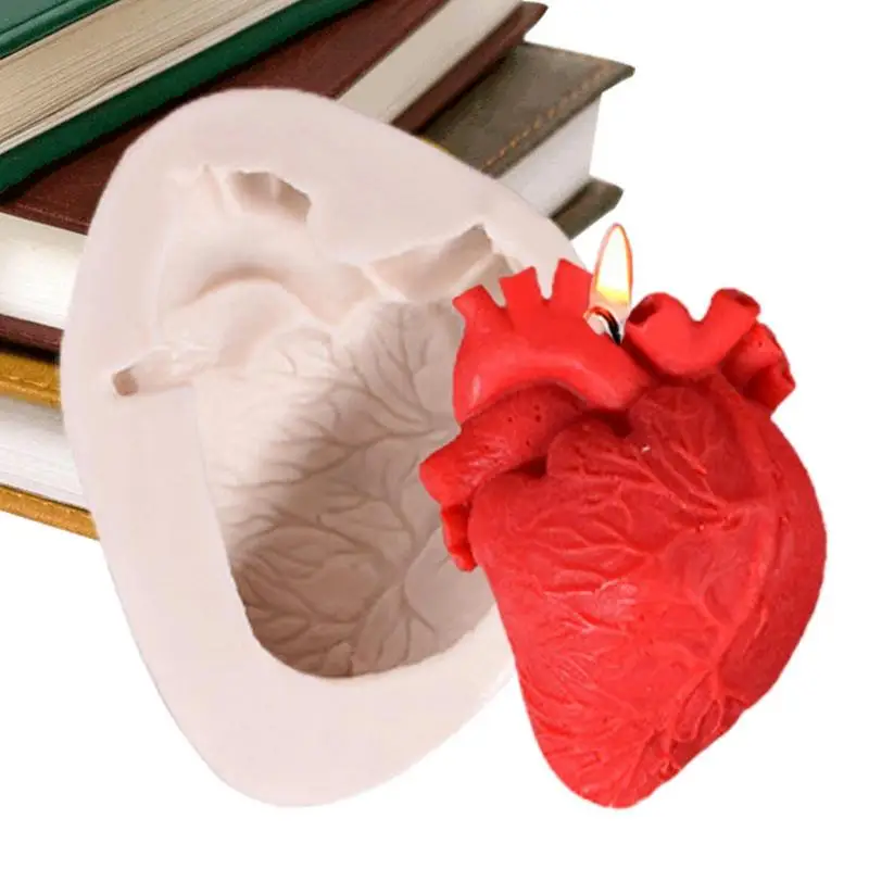 Organ Molds Heart Brain Shape Baking Molds For Cakes Organs Shape Silicone Handmade Molds Home Decoration Accessories