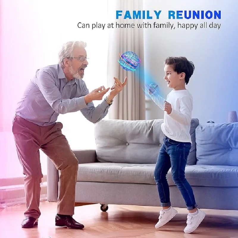 لعب للأطفال ألعاب مضيئة تحلق الكرة الاستشعار التلقائي دوران ماجيك الكرة ألعاب الأطفال في الهواء الطلق ألعاب احتفالات هدايا العيد #4