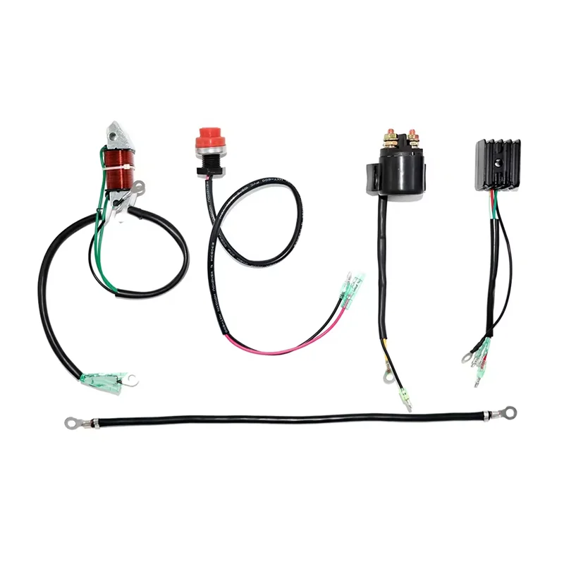 Für Yamaha 63V-85550-00 61N-85550-10 66T-85550-00 15 PS 2-Takt-Bootsmotoren Elektrostart 2-Takt-Motorsatz Elektrostart-Kit