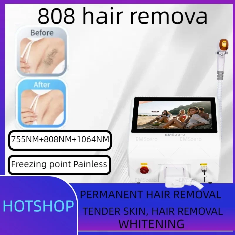 

2025 CE Approved 2000W Ice Platinum Diode Laser Hair Removal Machine 755 808 1064 nm 3 Wavelength