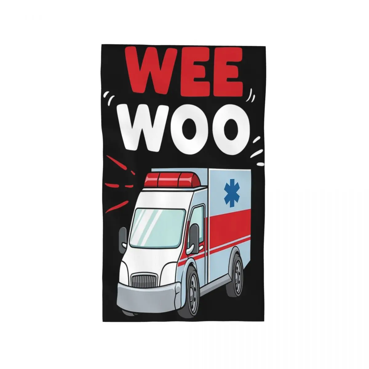 Custom Wee Woo Ambulance Paramedic Emergency Medic Gift Soft Face Towel Quick Dry Pool Bath Cotton Towels Absorbent Quick