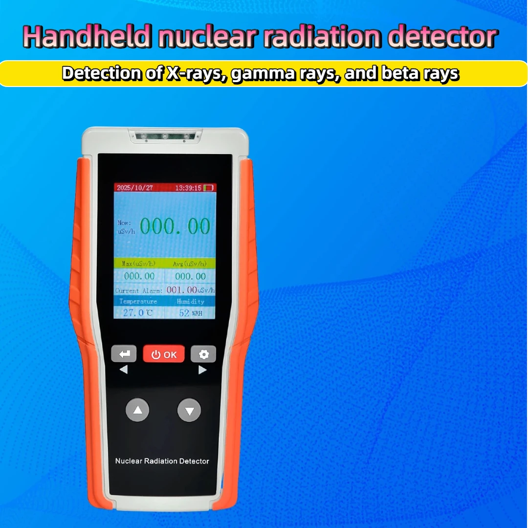 

Nuclear radiation detector, capable of detecting gamma rays, X-rays, and beta rays, covering common types of ionizing radiation