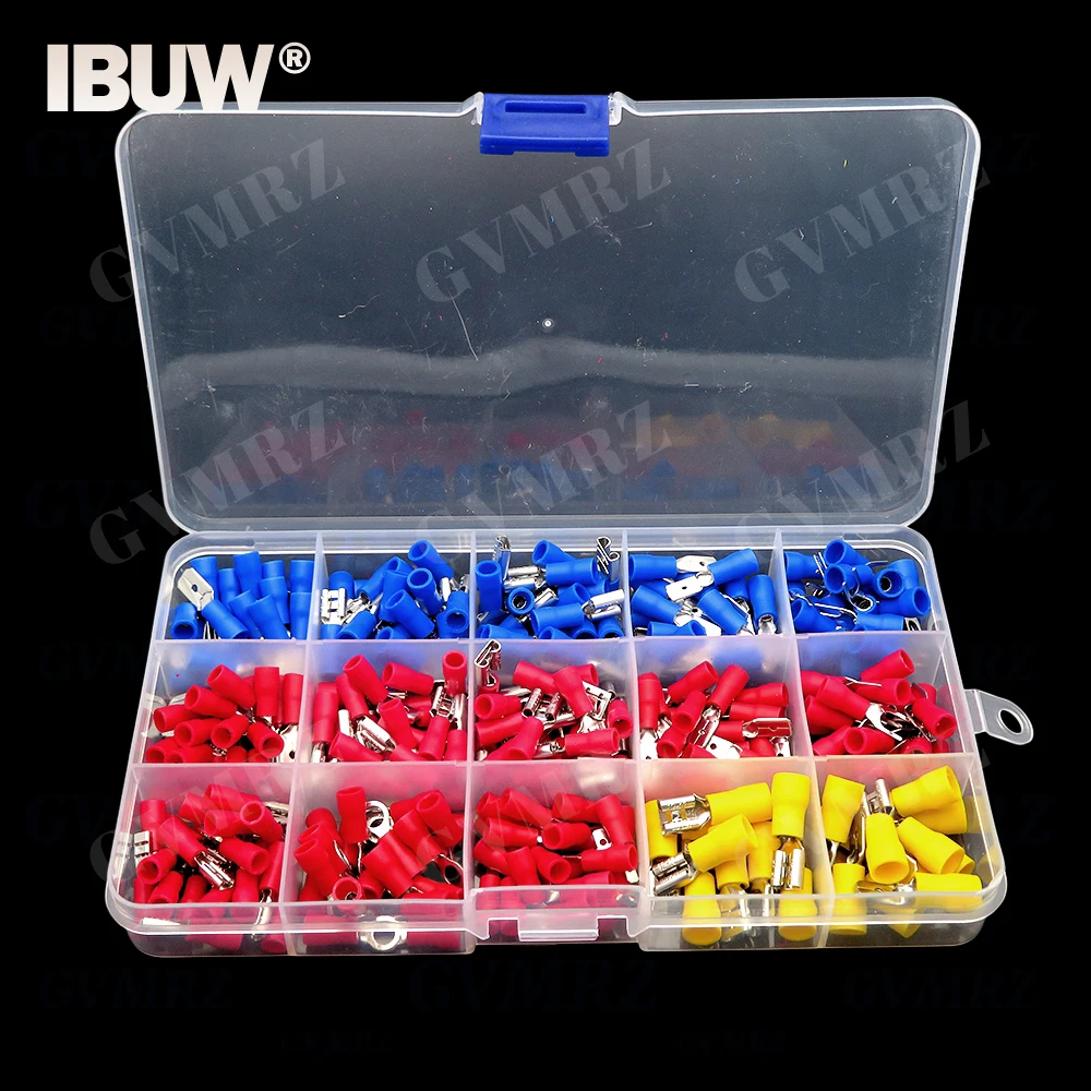 280pcs Wire Connector Kit Male Female Insulated Terminals Cold Crimp Terminals Assorted Crimp Terminals Spade Butt Connector Kit