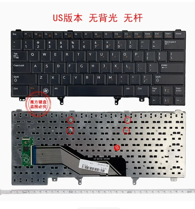 Novo teclado americano para dell e6420 e5420 e5430 e6220 e6320 e6330 e6420 e6430 teclado NSK-DV3BC CN-06JKJ sem retroiluminação sem ponto