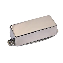 Vintage Mini Covered Neck Humbucker Pickup Flat Chrome Surround