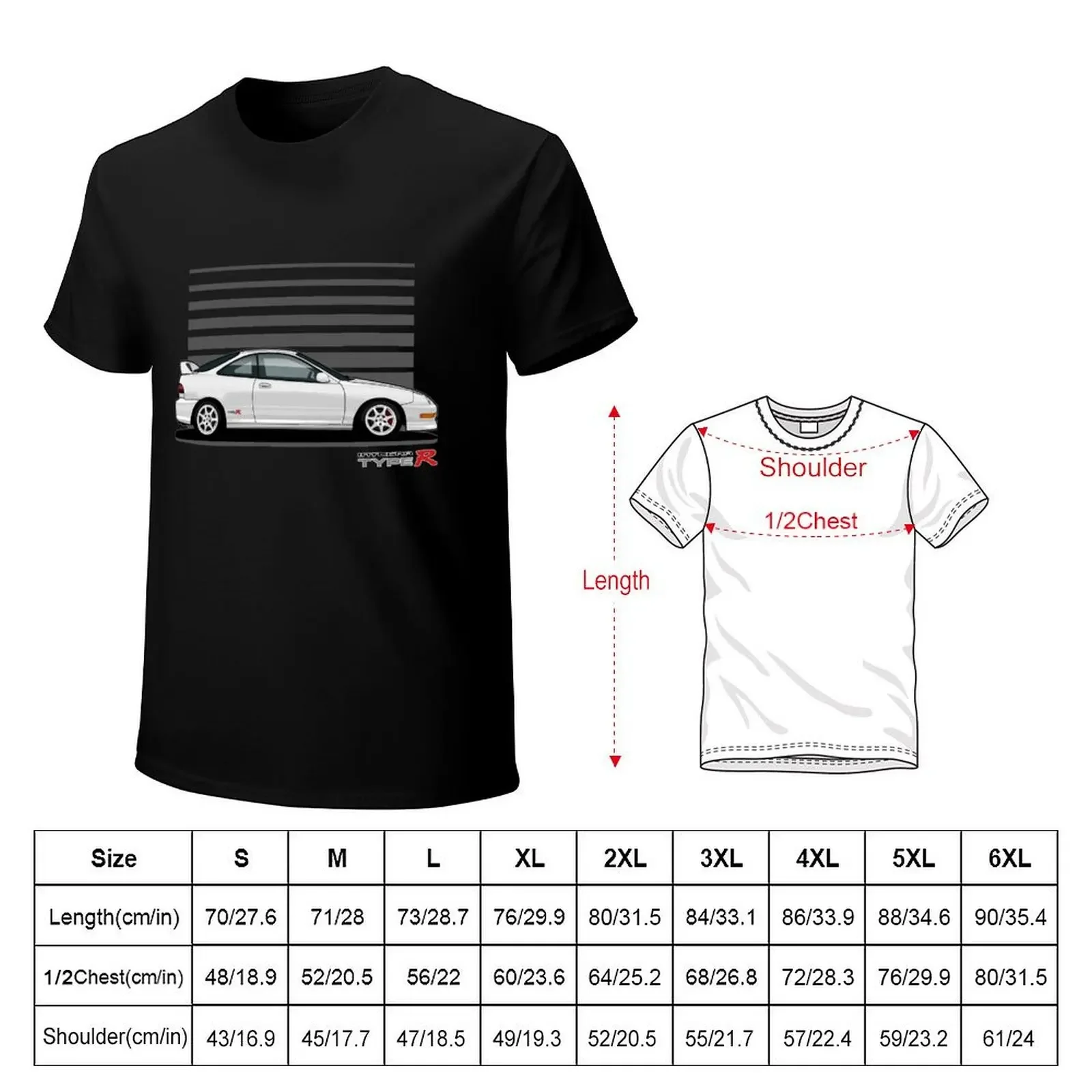 Integra DC2 Type R T-Shirt oversized anime clothes T-shirts man blacks funny t shirts men