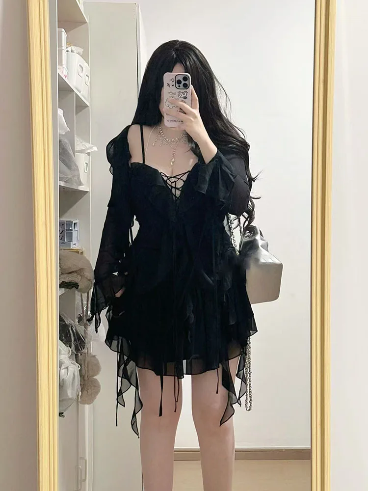 

Pure Desire с кружевной отделкой Bla Dr, женский летний кардиган 202, новый солнцезащитный кардиган на бретельках Dr, комплект из полиэфирного волокна