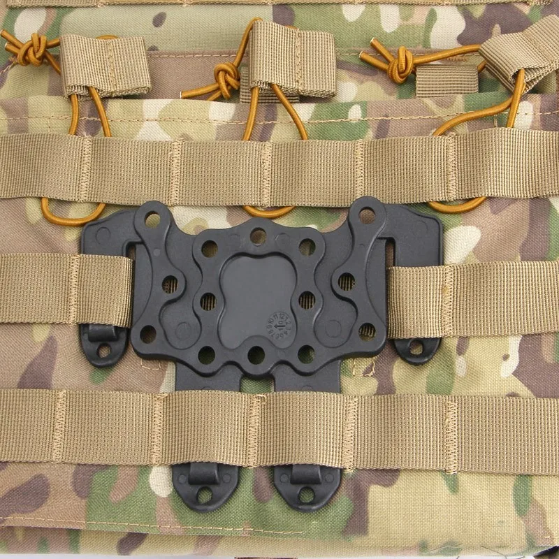 Molle Quickdraw Holster, Glock 17, 19, M92, Rail Case, Equipamento de Montagem, Tático, Peito, Caça Acessórios