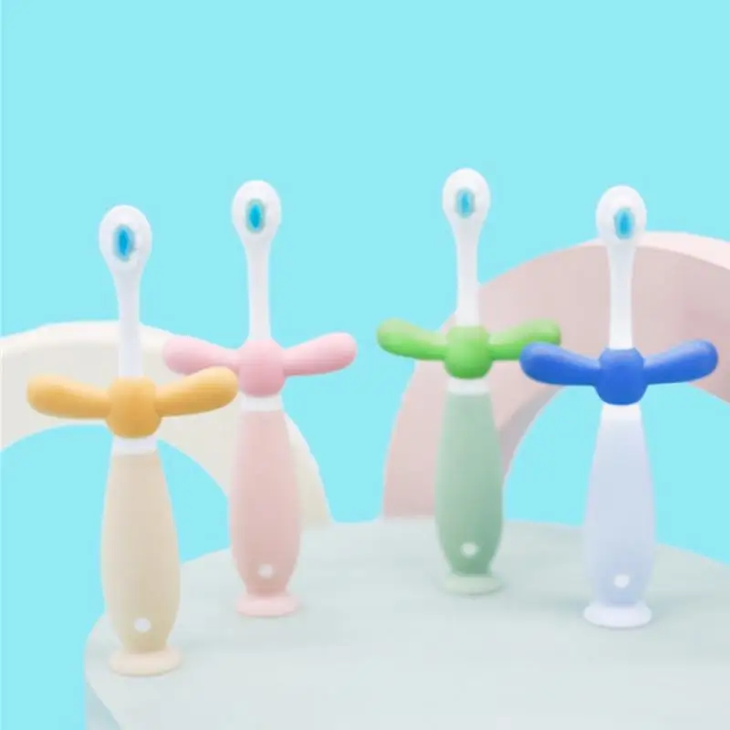 

Non-choke Handle Effective Age Specifics Gentle On Gums Oral Health Safety Handle Soft Bristle Kids Toothbrush Child Toothbrush