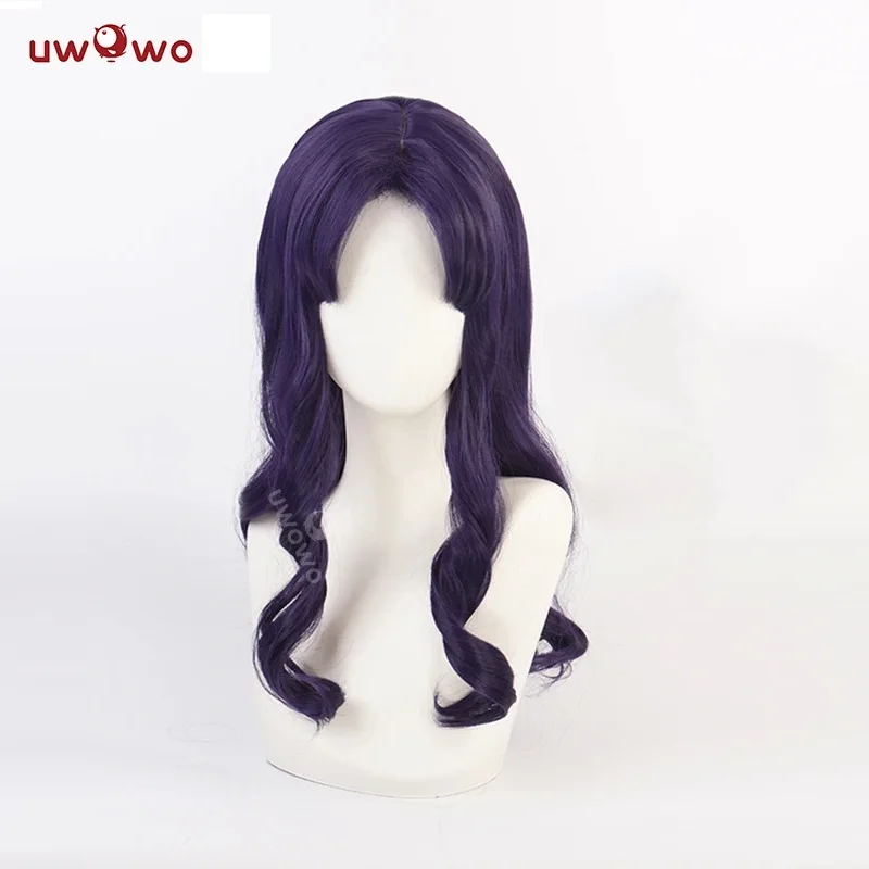 UWOWO Katsuragii Misatoo Cosplay Wig 55cm Long Hair Purple Wig Heat Resistant