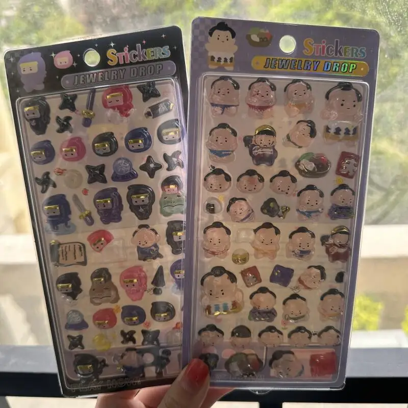 Cartoon Mobile Phone Decoration Solid Sticker Ninja and Wind 3D Stickers 3D Sticker Relief Birthday Gifts for Boys and Girls - view 5