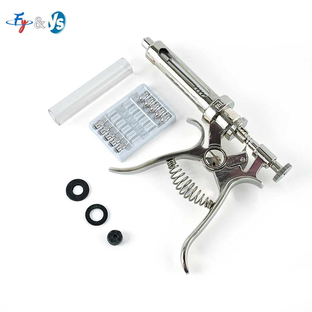 Semi-automatic Continuous Injector for Vaccination in Aquaculture Industries Stable Dosage Continuous Syringe for Animal Use