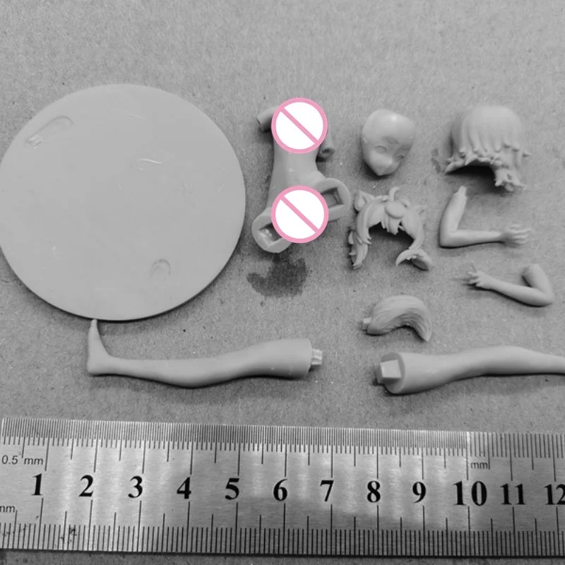 Liliruca Prinses Hars Figuur 1/24 Schaal 75mm Verticale Hoogte Monteren Model Kit Ongemonteerde Diorama Ongeverfd Beeldjes Speelgoed