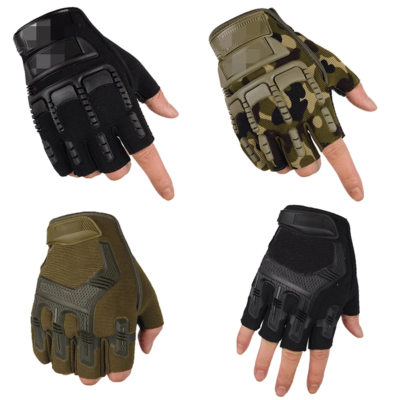 Rękawice terenowe taktyczne wojskowe połowy palców sporty jeździeckie unisex w podnoszeniu ciężarów