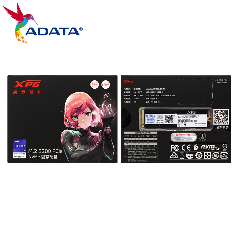 ADATA-S20 محرك الحالة الصلبة ، SSD ، NVMe ، M2 ، Ple Gen3x4 ، 1 تيرا بايت ، 512GB ، 256GB ، 2280 ، القرص الصلب الأصلي ، SLC التخزين المؤقت ، الأصلي