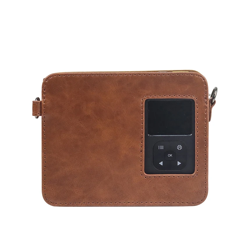 Retro PU Leather Camera Bag For Kodak C300R Protection Case with Vintage Removable Shoulder Strap for Mini Shot 3 Leather Case