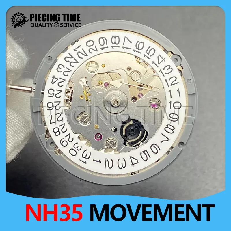 Watch For Men NH35 Movement Accuracy Mechanical Watch Wrist Day Date Set Mechanical Wristwatches Replacement of Accessories