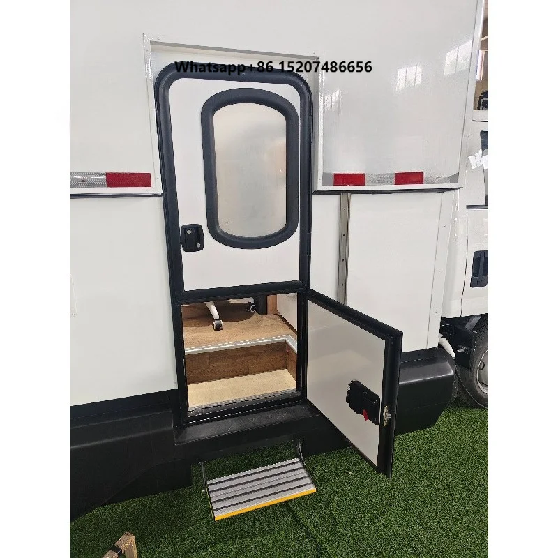 RV Vertical Double Access Door Camper Upper Lower Split Door for Caravan Motorhome Trailer