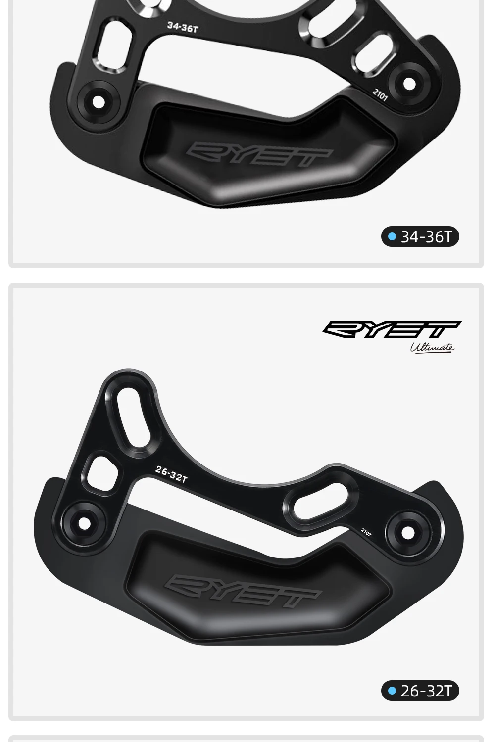 RYET MTB Fahrradkettenführung ISCG05 BASH GUARD Stabilisator 26-32T 34-36T Kettenblatt-Schutz BASH PLATE Fahrradketten Fahrradteile – Detail 8