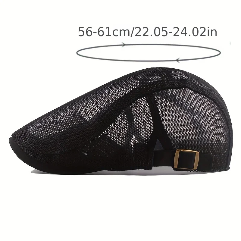 Outdoor Sun Hats Breathable Mesh Newsboy Beret Men\'s Casual Hat Berets Spring Summer Autumn Flat Cap