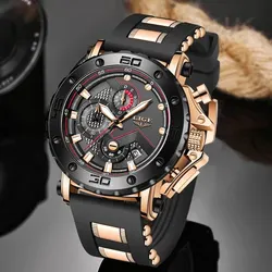 LIGE 2024 Luxury Men Watches Original Case Large Dial Watch Men Business Wristwatch Sports Watch for Men Clock Relogio Masculino