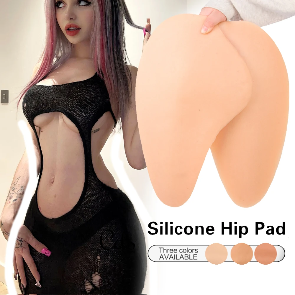 

Invisible Silicone Fake Butt Pads for Women Crossdressing - Soft Thick Hip Enhancer Seamless Shapewear Inserts for Daily & Party