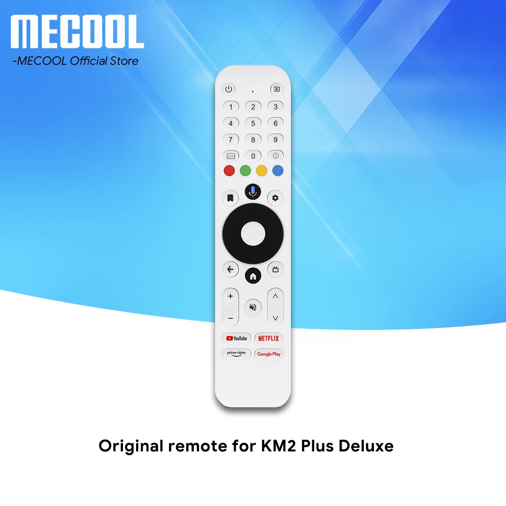 MECOOL G20 White Wireless Remote for KM2 Plus KM2 Plus Deluxe Voice Recognition BT IR Wireless 38 Keys Remote