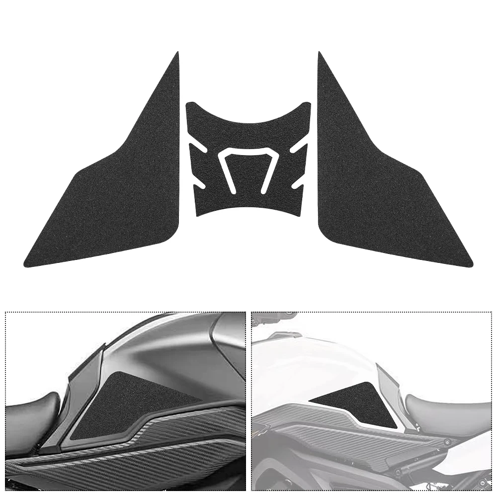 Motorcycle Fuel Tank Stickers Knee Grip Pad Decals Protector Waterproof Set For Yamaha MT-09 MT09 Tracer 900GT 900 GT 2015-2020