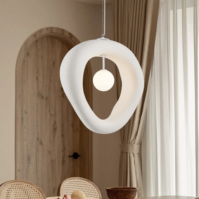 

Japanese Wabi Sabi G9 Chandelier Nordic Dining Room White Pendant Lights Led Lamparas Home Decor Bar Hanging Lamp Droplight