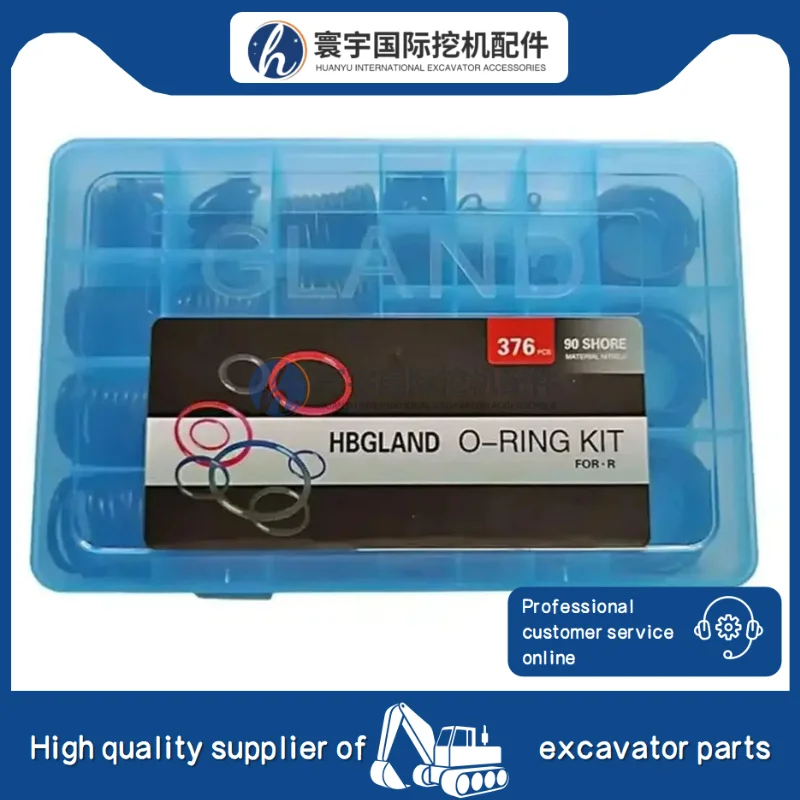 1 قطعة مجموعة سدادات صمام التحكم متوافقة مع Hyundai 210LC-7 طقم تصليح ختم صمام الحفارة O-حلقة حفارة جزء