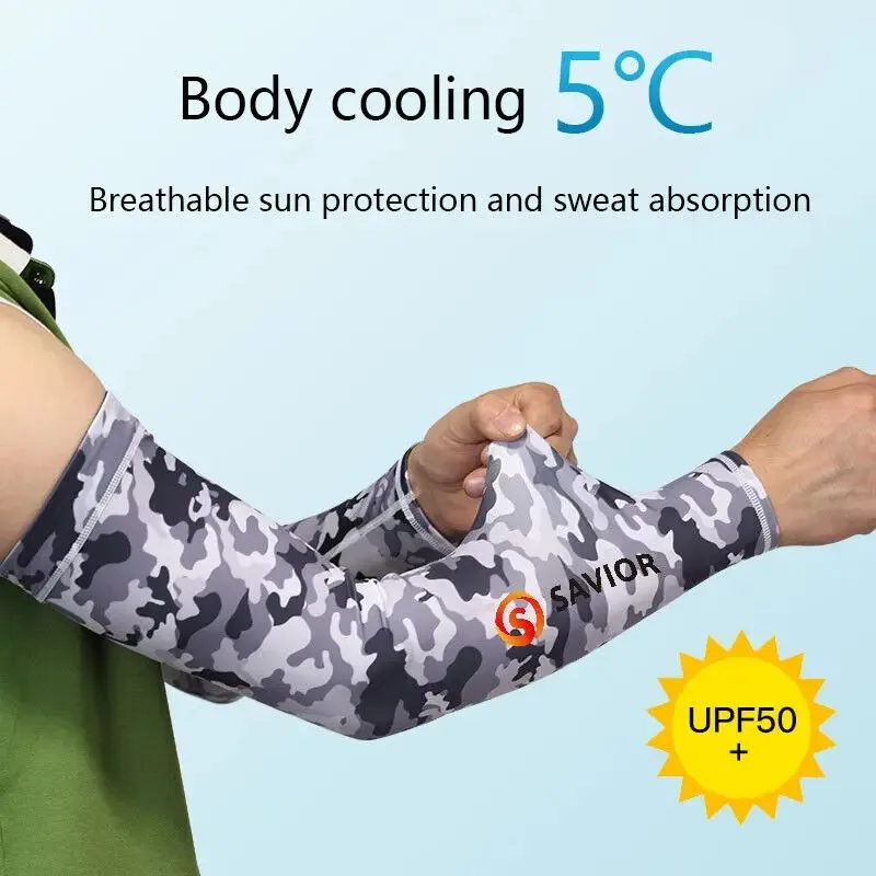 1 Pair of Cooling Arm Sleeves for Uv Sun Protection Outdoor Men's and Women's Sports