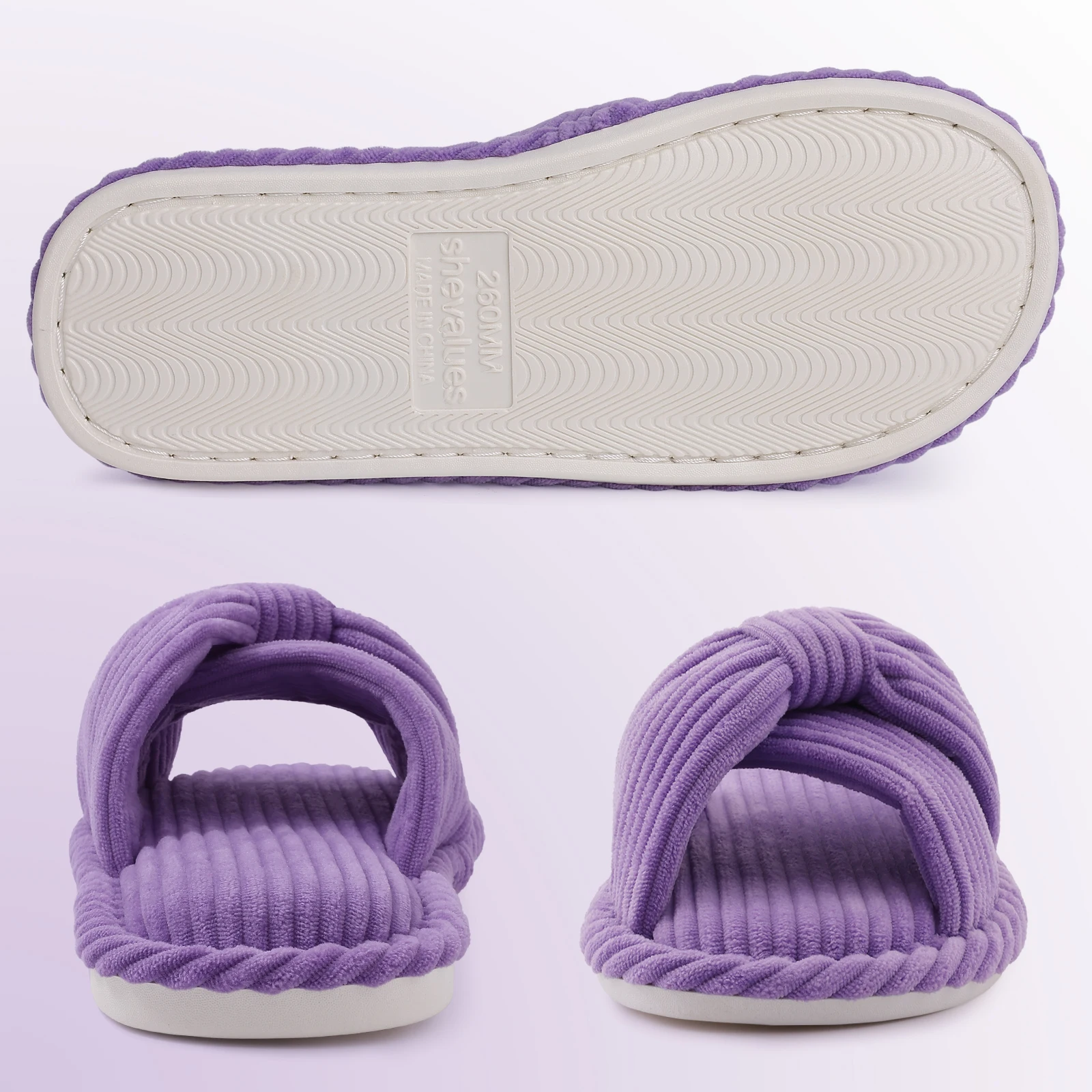 Pantofole estive Kidmi per donna pantofole da casa con fiocco carino per interni per donna pantofole piatte antiscivolo con suola morbida pantofole in Memory Foam