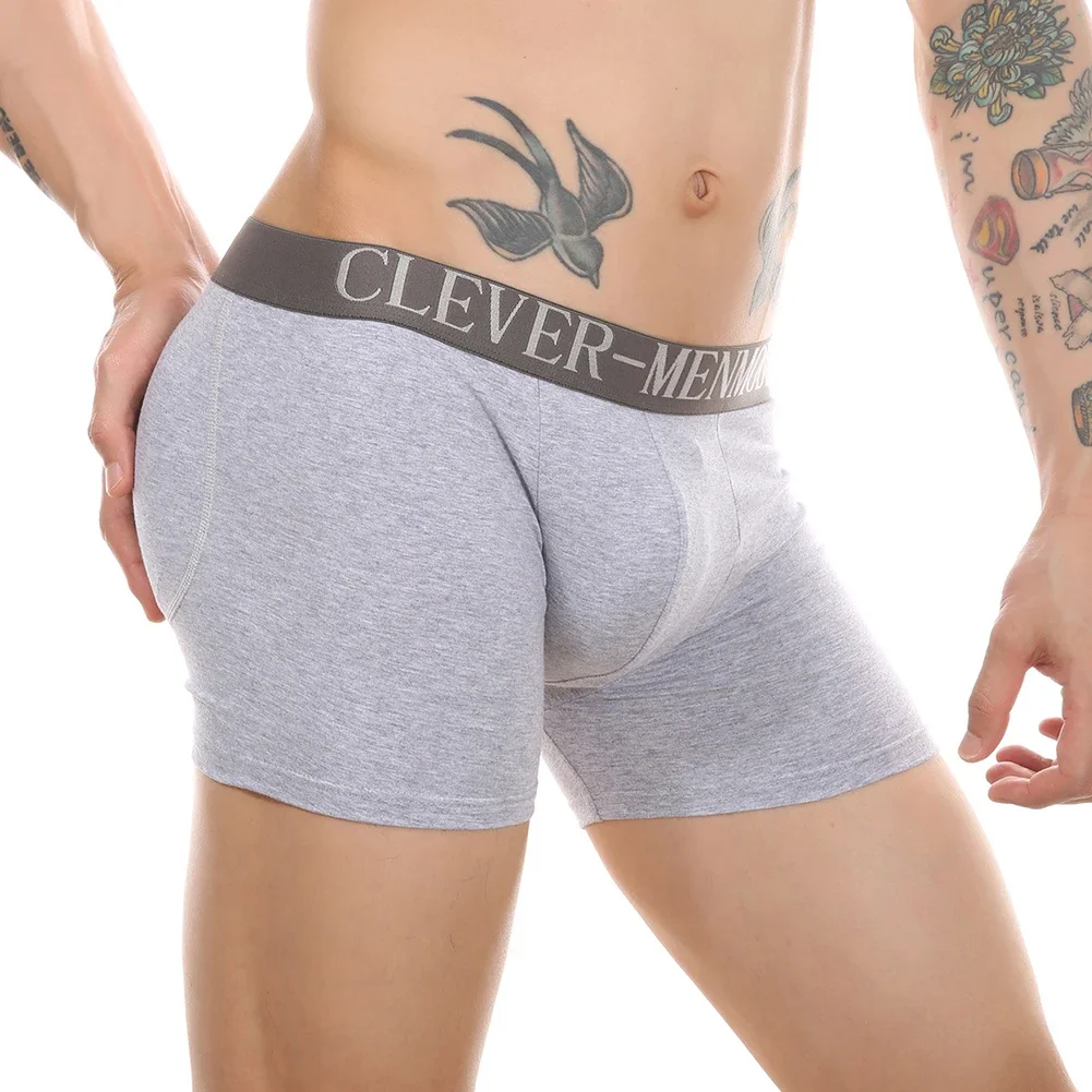 New Men's Shorts Butt Padded Hip Up Shaper Detachable Sponge Cup Men Panties Butt Lifter Underwear Shorts