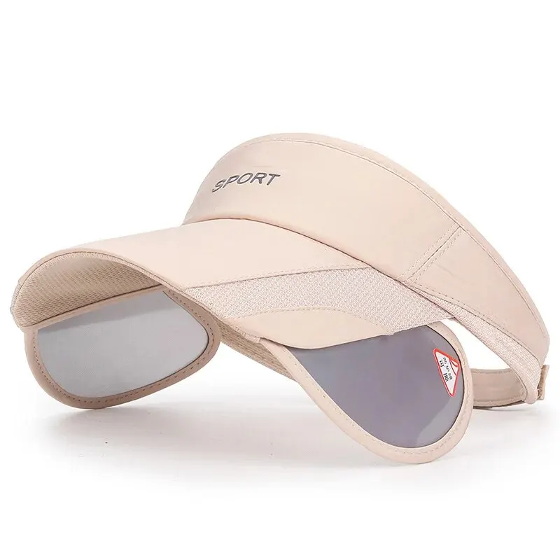 Nieuwe Zomer Outdoor Sport Casual Sport Lege Cap Heren Vissen Verbrede Uittrekbare Rand Zonnescherm Zonbescherming Hoed Dames
