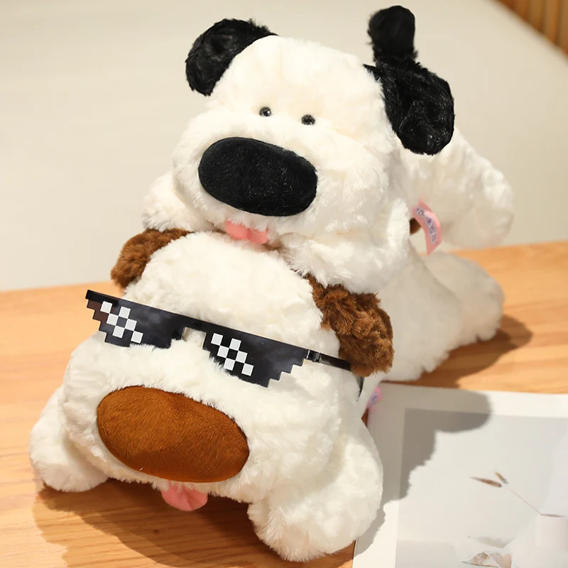 

Big Nose Dog Doll Plush Toy Sitting&Lying Puppy Stuffed Black Brown Doggy Cute Plushie Peluche Present
