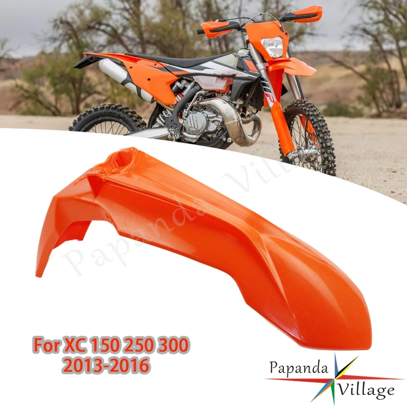 For XC XC-F XC-W XCF-W 150 200 250 300 350 450 500 2013-2016 Orange Dirt Bike Enduro Motorcross Front Fender Mud Guard Mudguard